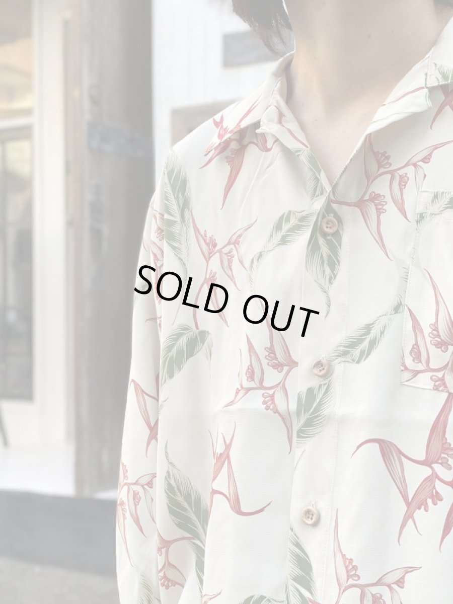 画像9: VARDE77 RAYON ALOHA LONG SLEEVE SHIRTS WHITE (9)