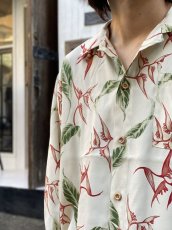 画像9: VARDE77 RAYON ALOHA LONG SLEEVE SHIRTS WHITE (9)