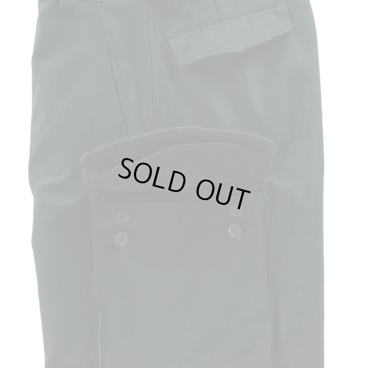 画像7: VARDE77 FRENCH ARMY M-47 TROUSERS BLACK (7)