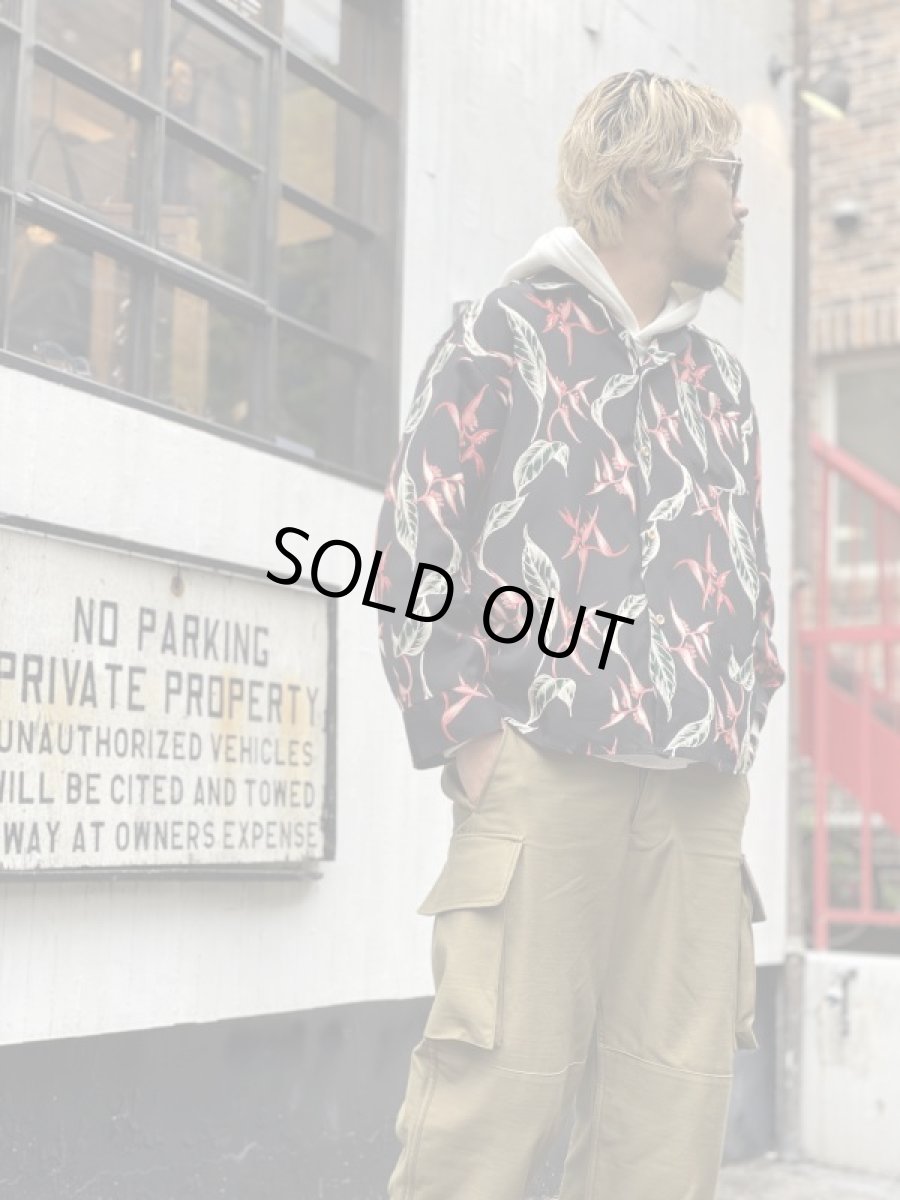 画像8: VARDE77 RAYON ALOHA LONG SLEEVE SHIRTS BLACK (8)