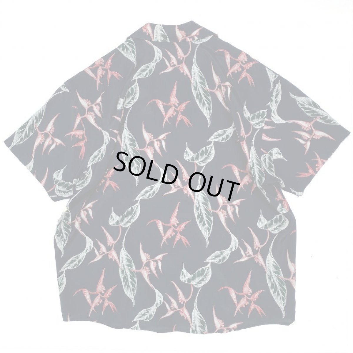 画像2: VARDE77 RAYON ALOHA SHORT SLEEVE SHIRTS BLACK (2)