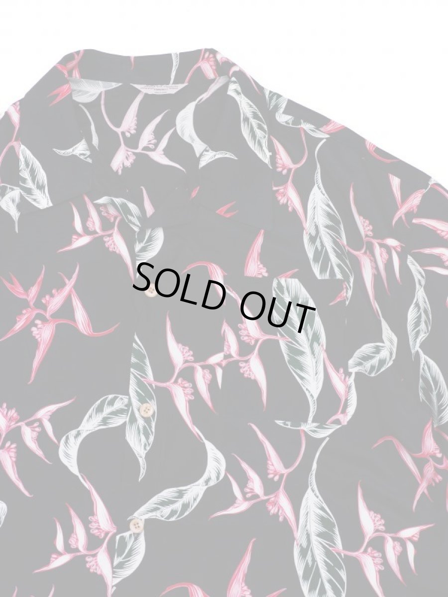 画像4: VARDE77 RAYON ALOHA SHORT SLEEVE SHIRTS BLACK (4)