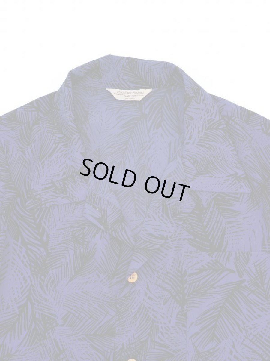 画像6: VARDE77 POLY ALOHA SHORT SLEEVE SHIRTS NAVY (6)