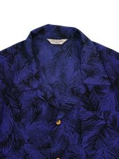 画像6: VARDE77 POLY ALOHA SHORT SLEEVE SHIRTS NAVY (6)