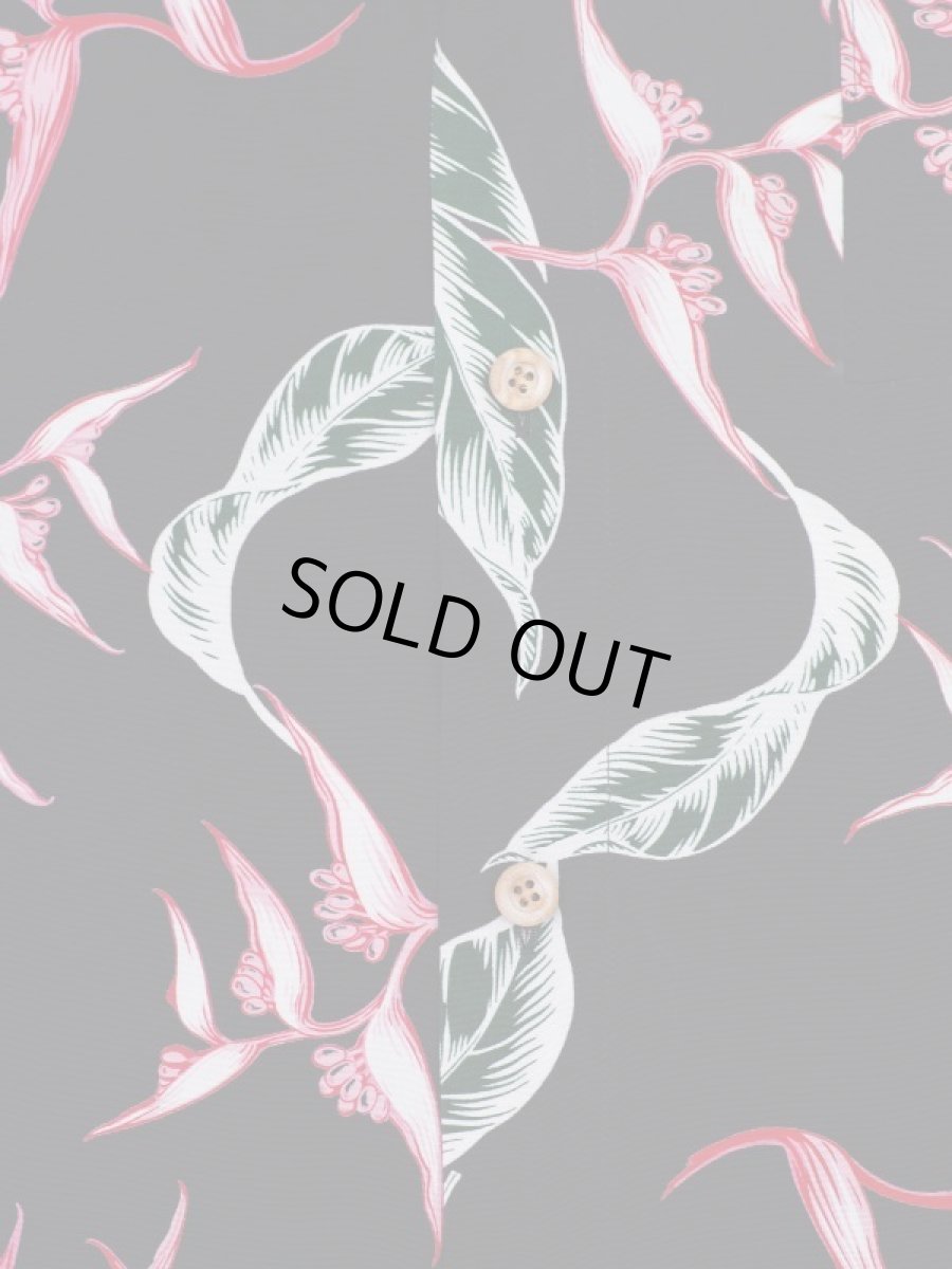 画像8: VARDE77 RAYON ALOHA SHORT SLEEVE SHIRTS BLACK (8)