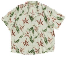 画像1: VARDE77 RAYON ALOHA SHORT SLEEVE SHIRTS WHITE (1)