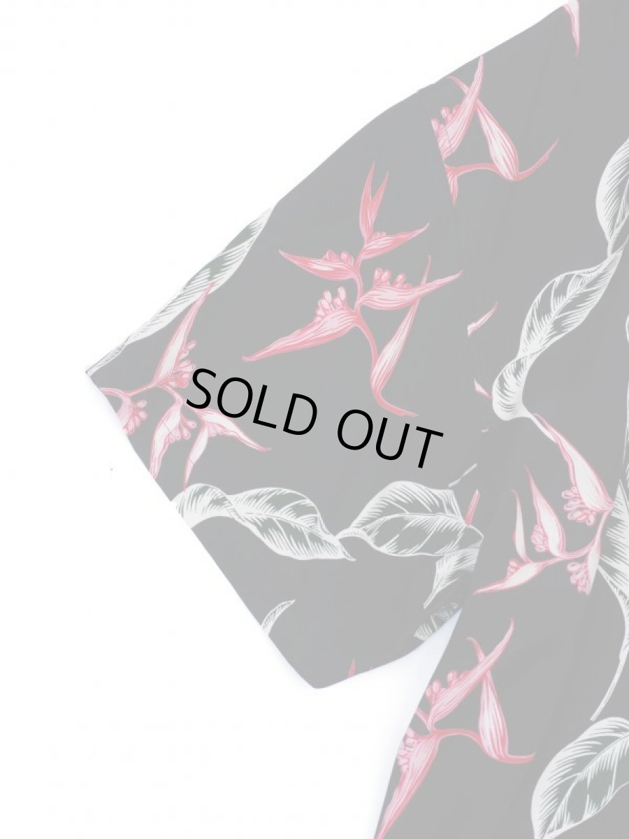 画像5: VARDE77 RAYON ALOHA SHORT SLEEVE SHIRTS BLACK (5)