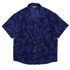 画像1: VARDE77 POLY ALOHA SHORT SLEEVE SHIRTS NAVY (1)