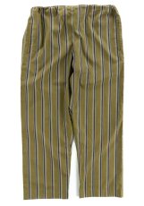 画像1: VARDE77 STRIPE PAJAMA PANTS BROWN (1)