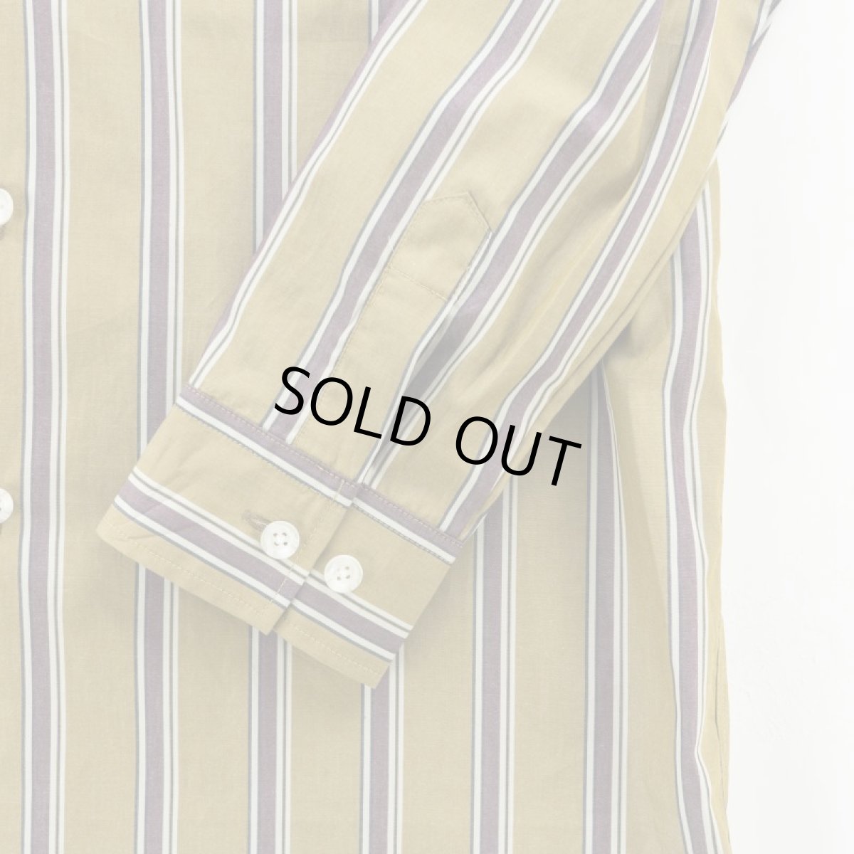 画像4: VARDE77 STRIPE LONG SHIRTS	 BROWN (4)