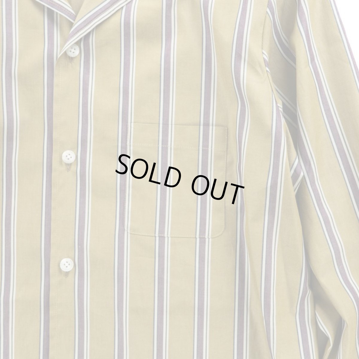 画像2: VARDE77 STRIPE LONG SHIRTS	 BROWN (2)