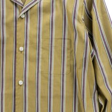 画像2: VARDE77 STRIPE LONG SHIRTS	 BROWN (2)