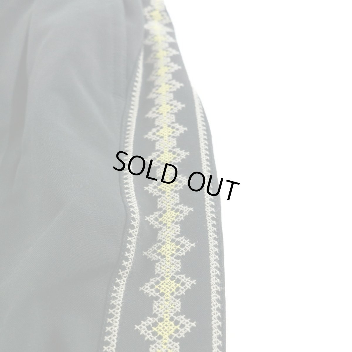 画像5: VARDE77 STICH LINE EASY PANTS BLACK (5)