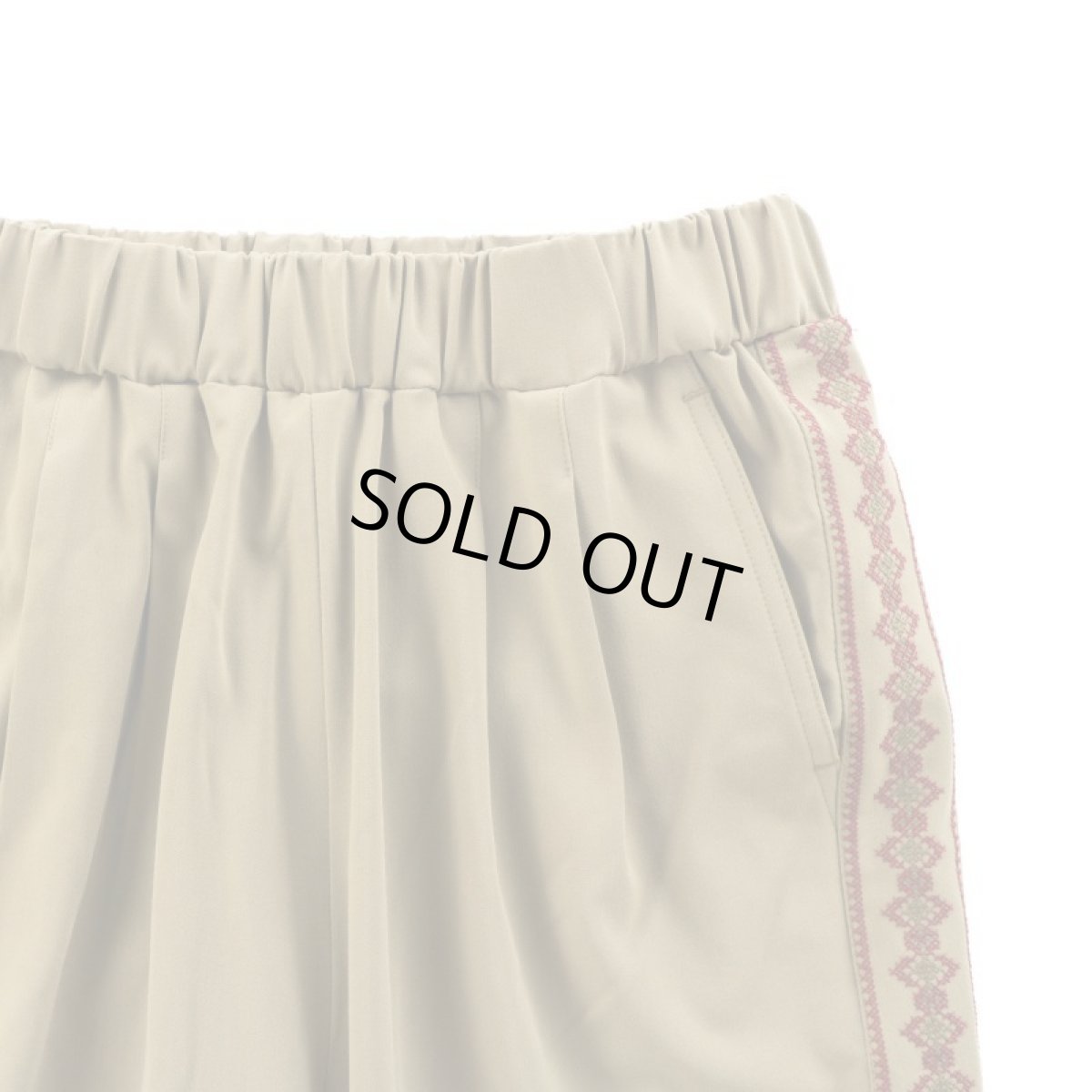 画像3: VARDE77 STICH LINE EASY PANTS BEIGE (3)