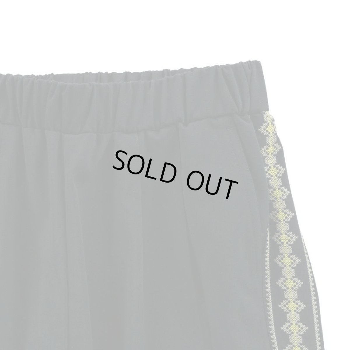 画像3: VARDE77 STICH LINE EASY PANTS BLACK (3)