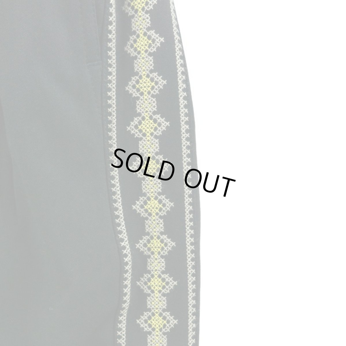 画像4: VARDE77 STICH LINE EASY PANTS BLACK (4)