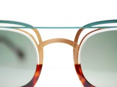 画像4: ANNE ET VALENTIN 「LABYRINTHE2」TURQUOISE/TORTOISE (4)