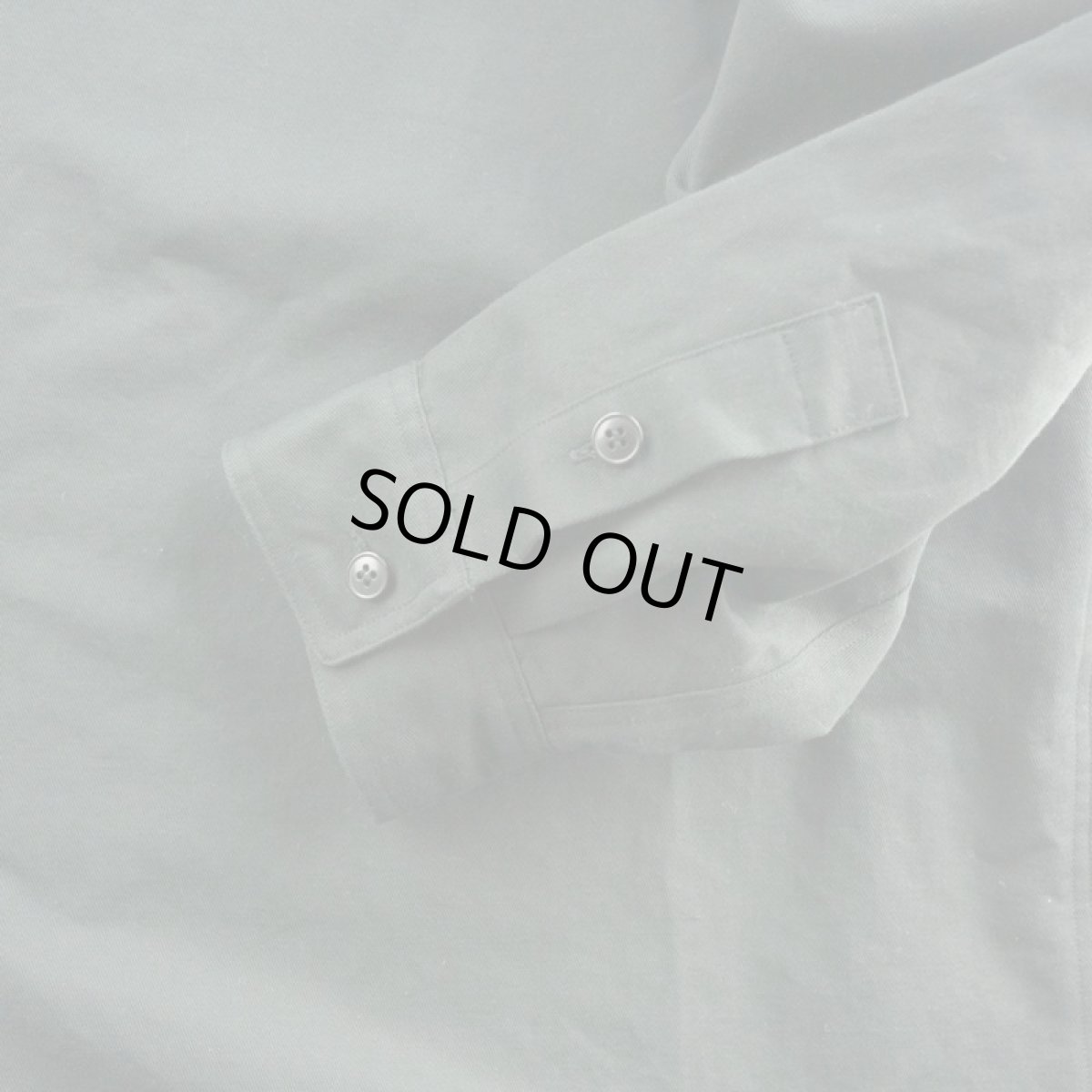 画像5: VARDE77 WIDE CUTBACK SHIRTS BLACK (5)