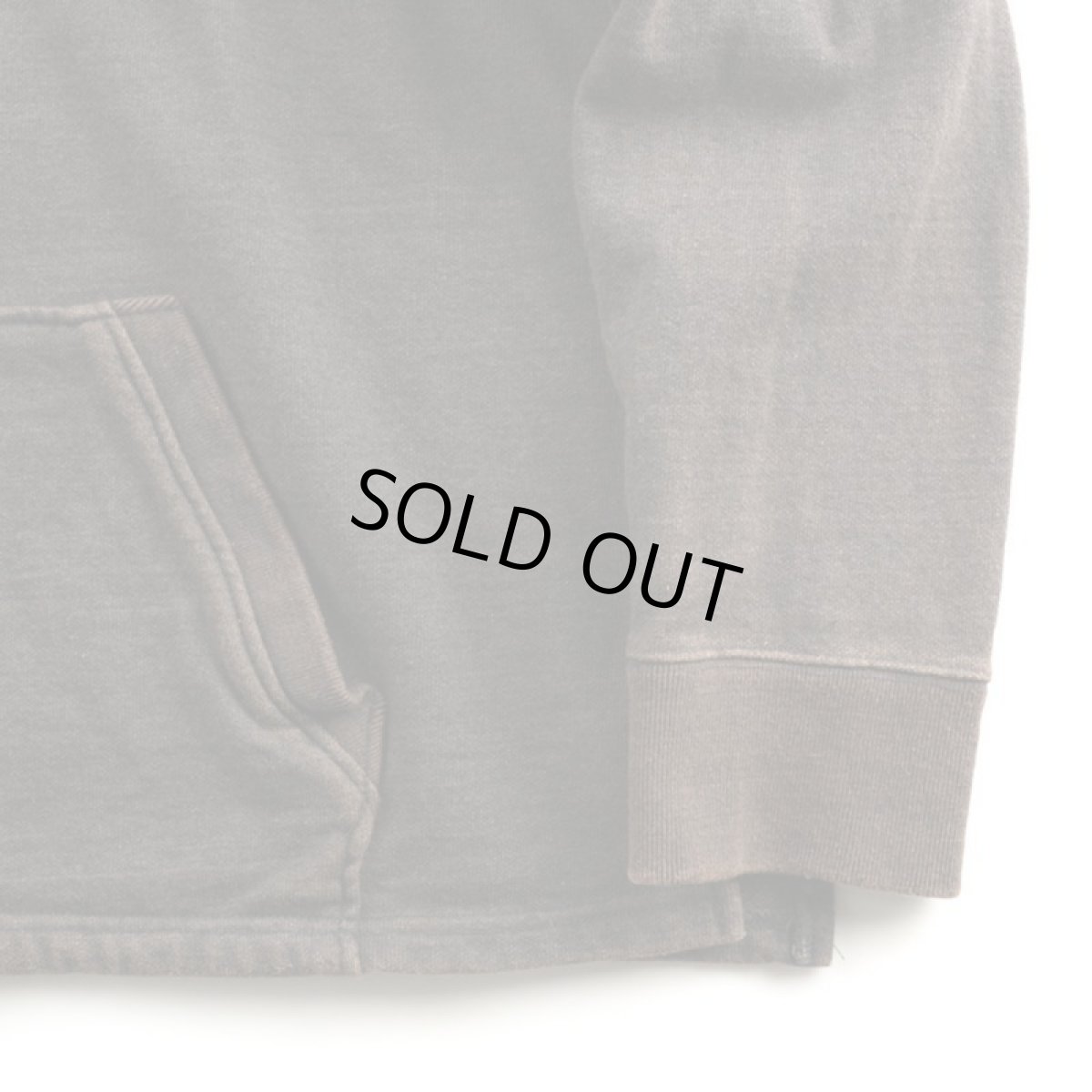 画像2: VARDE77 FADED SWEAT PARKA CHARCOAL BROWN  (2)