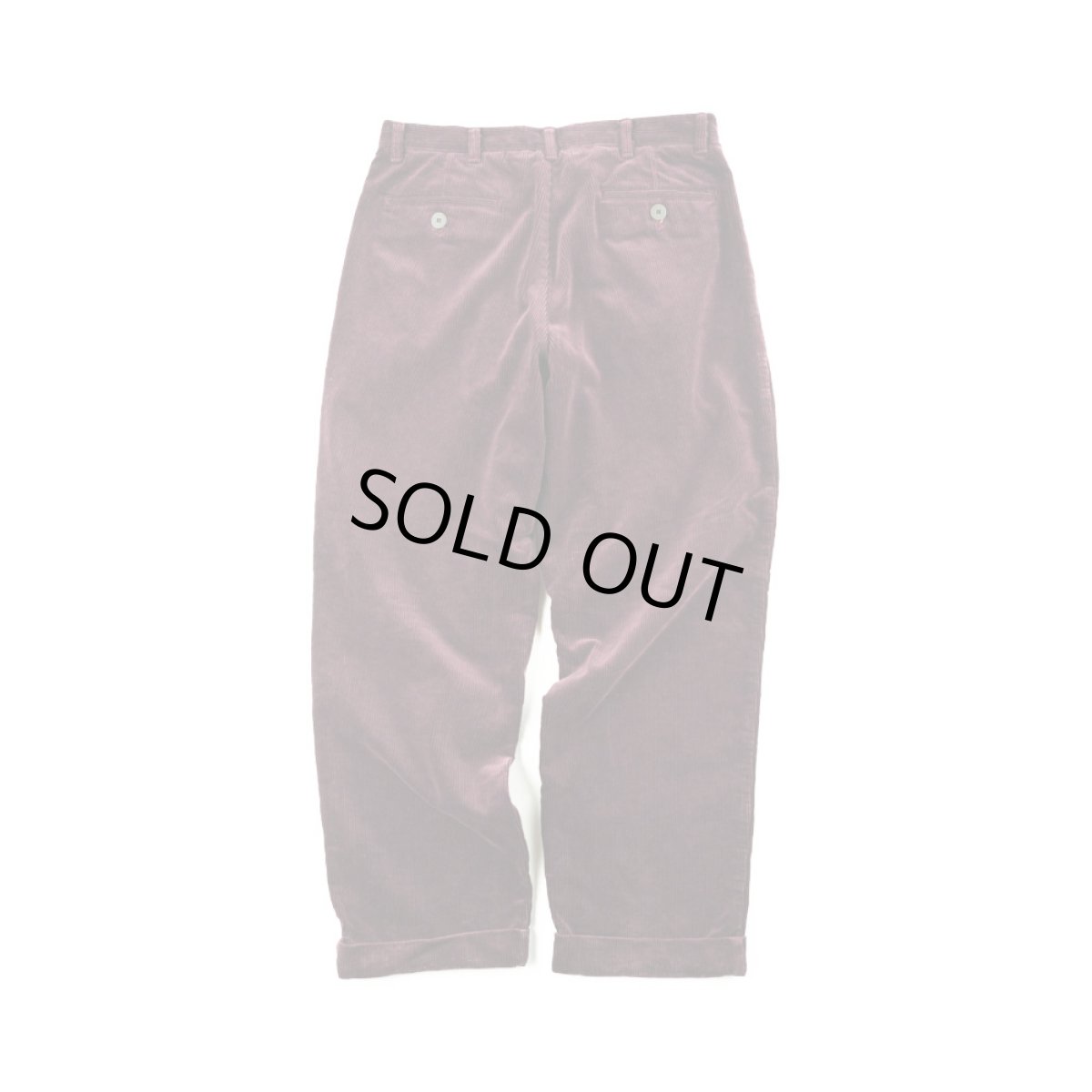 画像7: VARDE77 2TAC CORDUROY PANTS WINE RED (7)