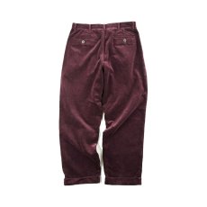 画像7: VARDE77 2TAC CORDUROY PANTS WINE RED (7)