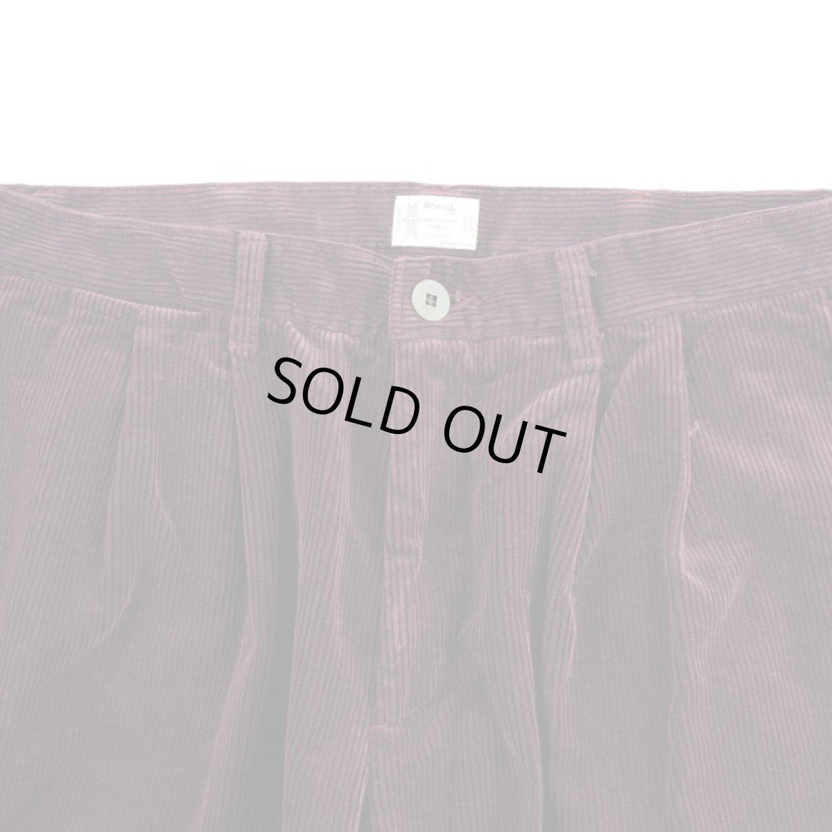 画像2: VARDE77 2TAC CORDUROY PANTS WINE RED (2)