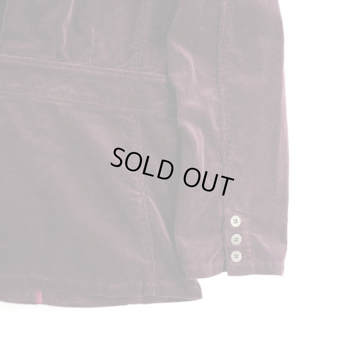 画像7: VARDE77 3 BUTTON  CORDUROY JACKET WINE RED (7)