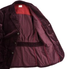 画像8: VARDE77 3 BUTTON  CORDUROY JACKET WINE RED (8)