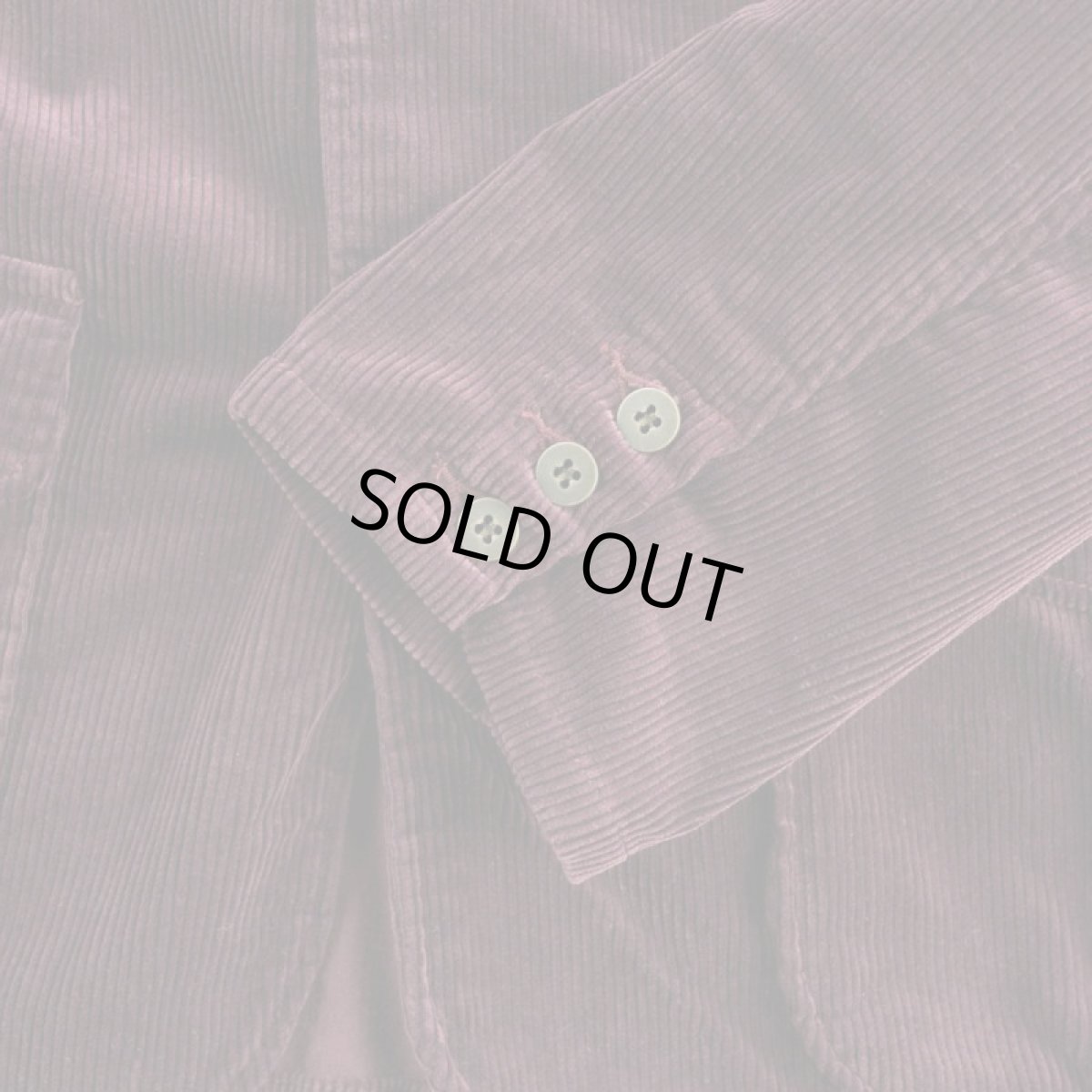 画像6: VARDE77 3 BUTTON  CORDUROY JACKET WINE RED (6)