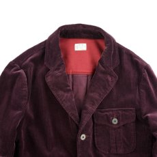 画像3: VARDE77 3 BUTTON  CORDUROY JACKET WINE RED (3)