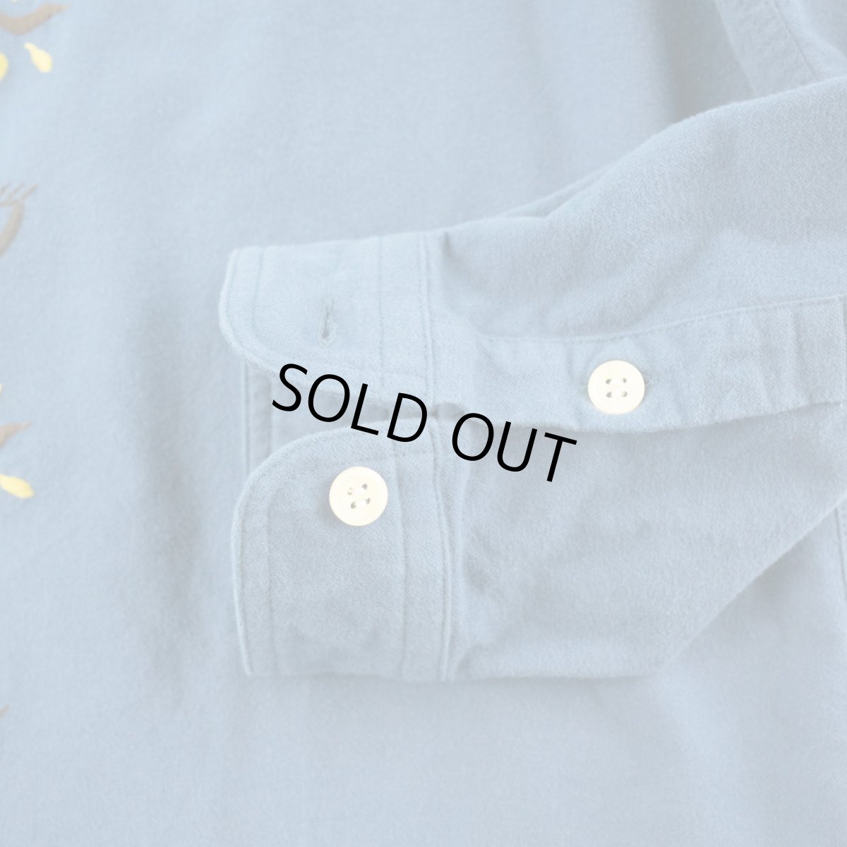 画像5: VARDE77 EYE SOLID FLANNEL SHIRTS BLUE (5)