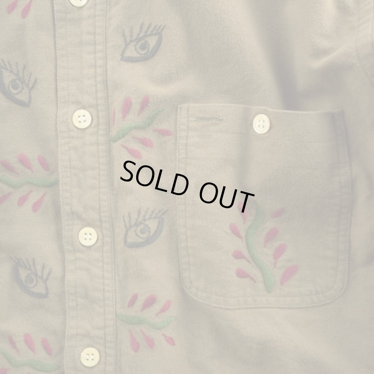 画像6: VARDE77 EYE SOLID FLANNEL SHIRTS BROWN (6)