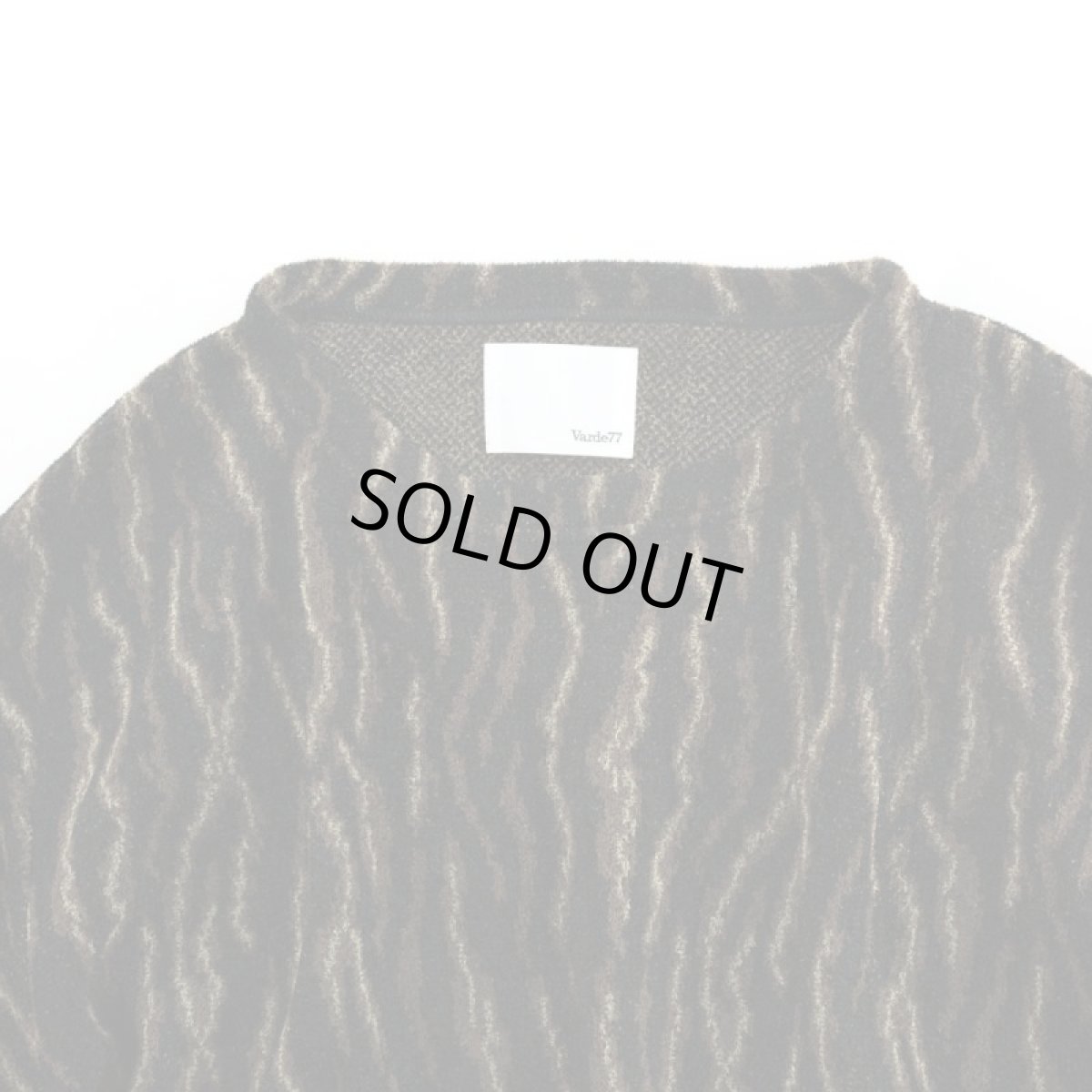 画像2: LEOPARD STRIPE OVERSIZED PULLOVER KNIT (2)