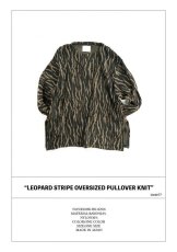 画像7: LEOPARD STRIPE OVERSIZED PULLOVER KNIT (7)