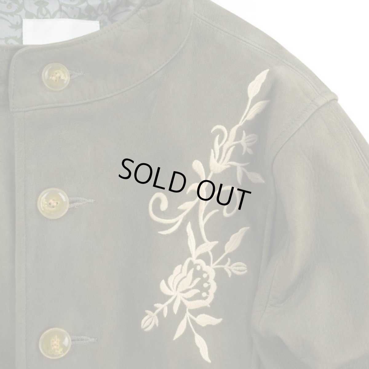 画像2: NUBUCK LEATHER EMBROIDERED JACKET (2)