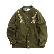 画像1: NUBUCK LEATHER EMBROIDERED JACKET (1)