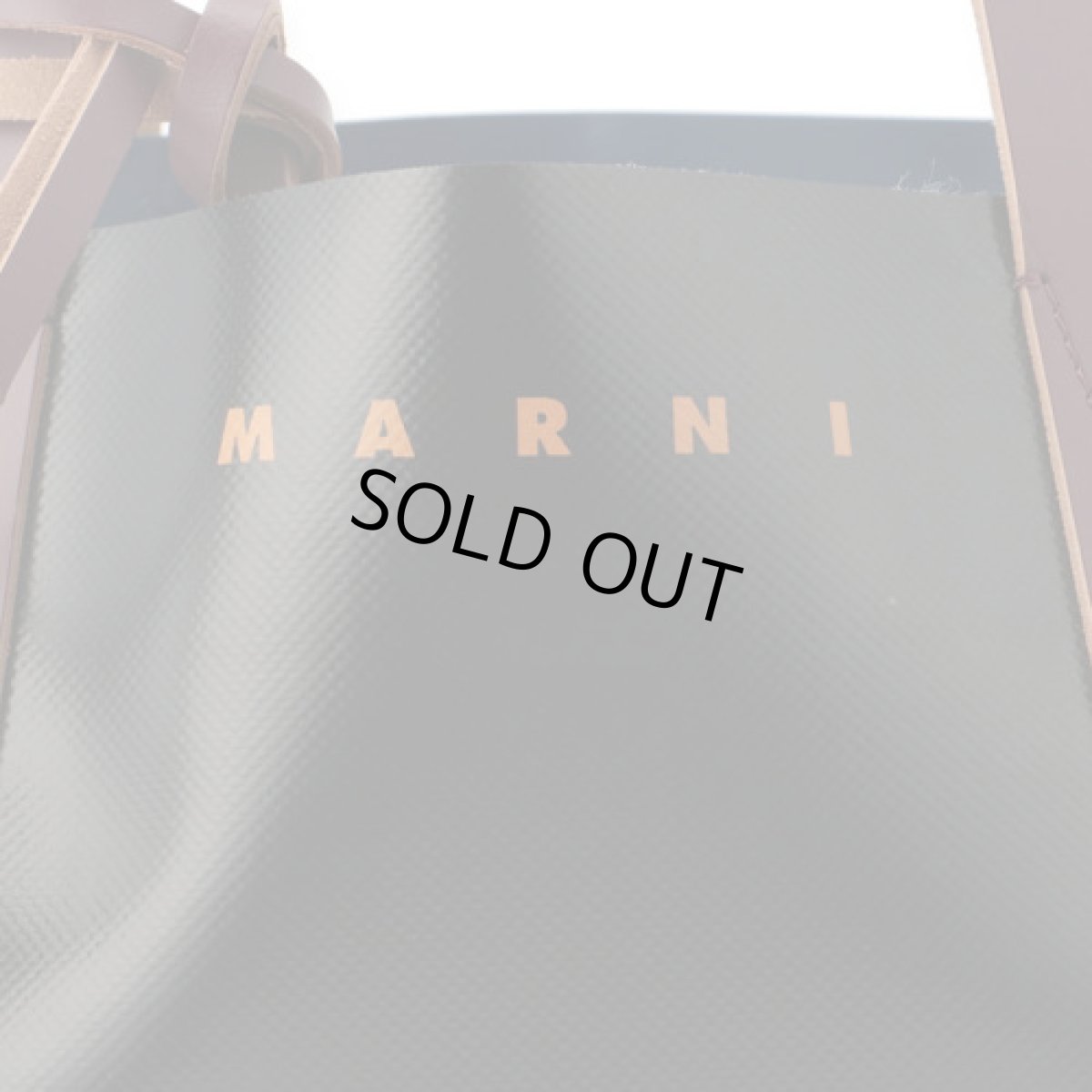 画像2: M A R N I TOTE BAG OLIVE BROWN  (2)