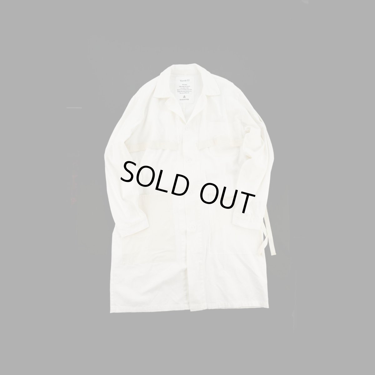 画像2: WHITE&WHITE DOCTOR COAT (2)