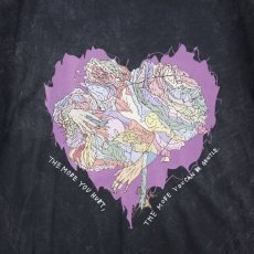 画像3: JUNKIE HEART DYED T-SHIRTS BLACK (3)