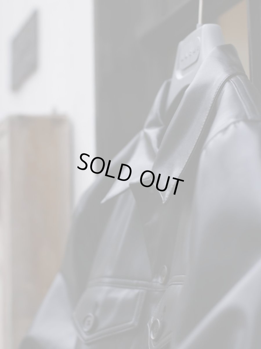 画像3: M A R N I RECYCLING COATING  LEATHER JACKET (3)