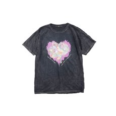 画像1: JUNKIE HEART DYED T-SHIRTS BLACK (1)