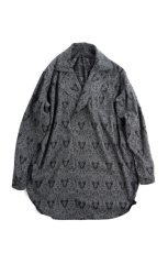 画像1: DOUBLE NECK LONG JACQUARD SHIRTS (1)