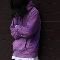 画像2: "劣化" SWEAT PARKA LIMITED PURPLE (2)