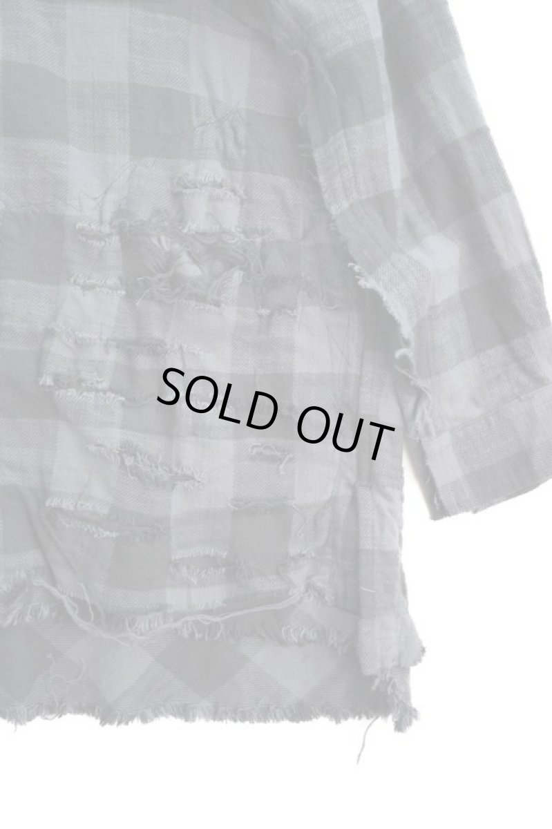 画像4: "傷だらけ" ネルシャツ　BLOCK (4)