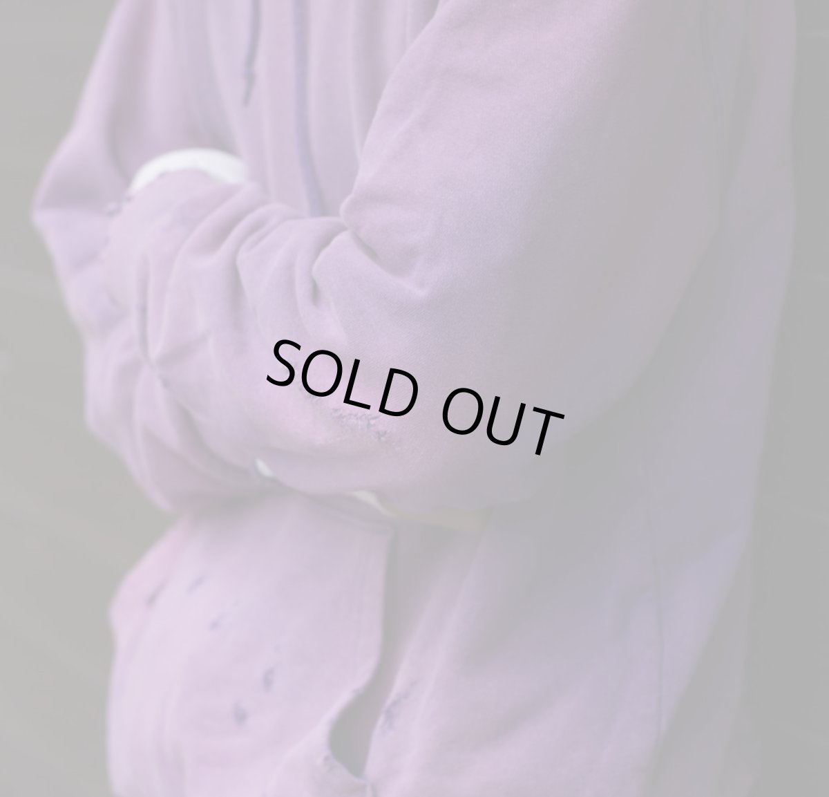 画像3: "劣化" SWEAT PARKA LIMITED PURPLE (3)