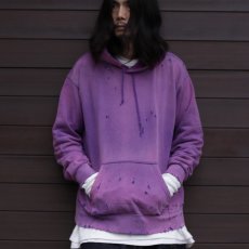 画像1: "劣化" SWEAT PARKA LIMITED PURPLE (1)