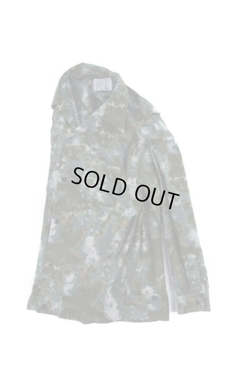 画像5: Uneven dyeing long sleeve shirts　OLIVE　BASE (5)