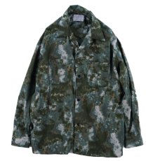 画像1: Uneven dyeing long sleeve shirts　OLIVE　BASE (1)