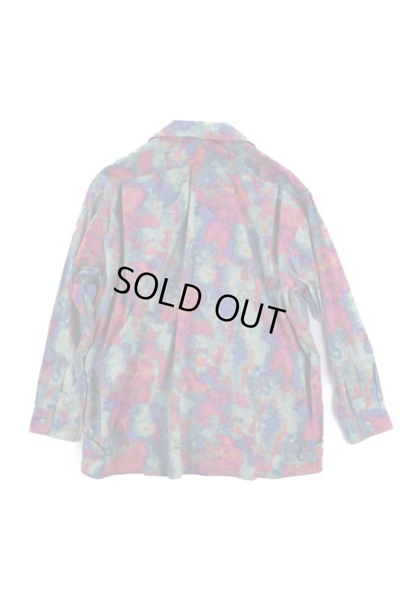 画像7: Uneven dyeing long sleeve shirts LIME BASE (7)