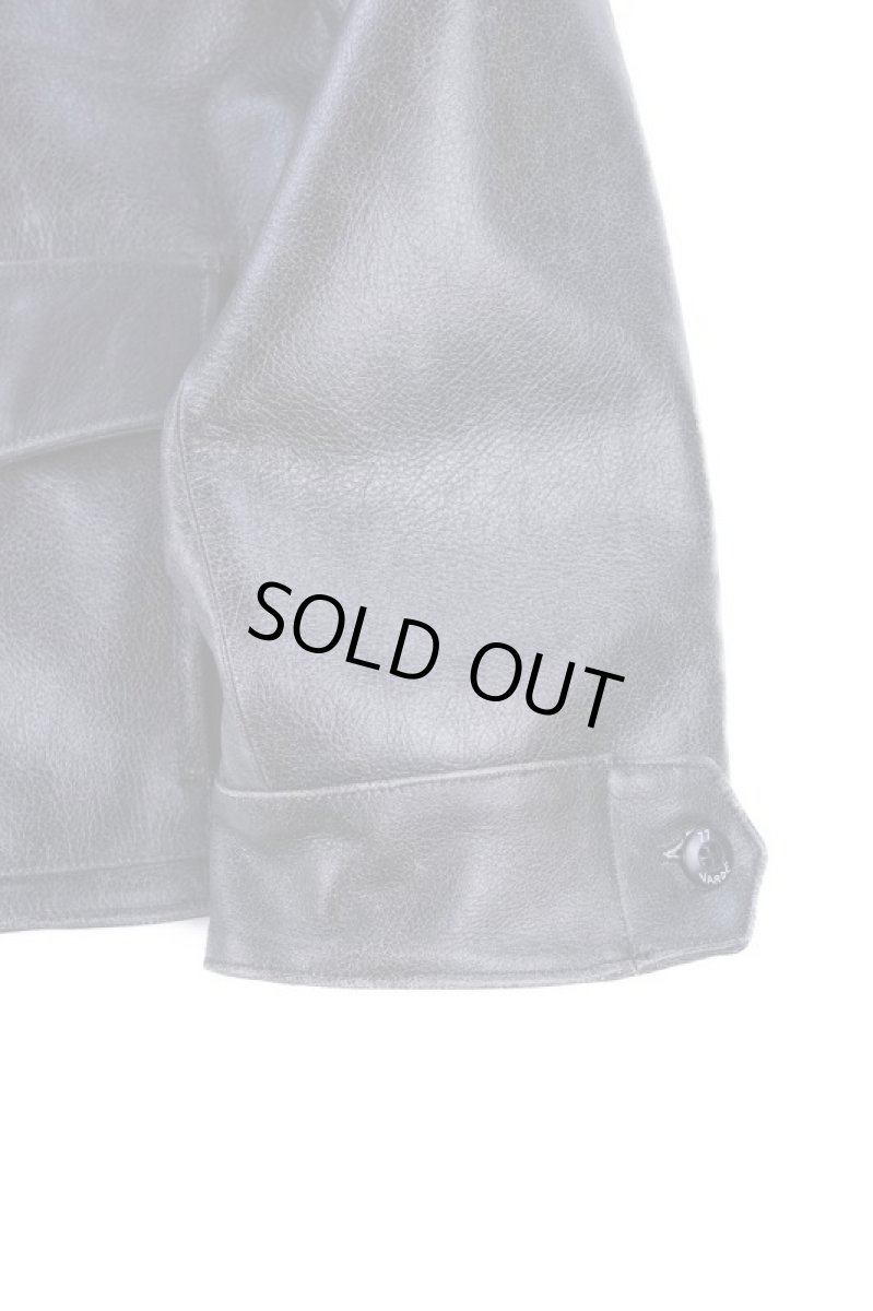 画像5: Crack leather double wide jacket (5)